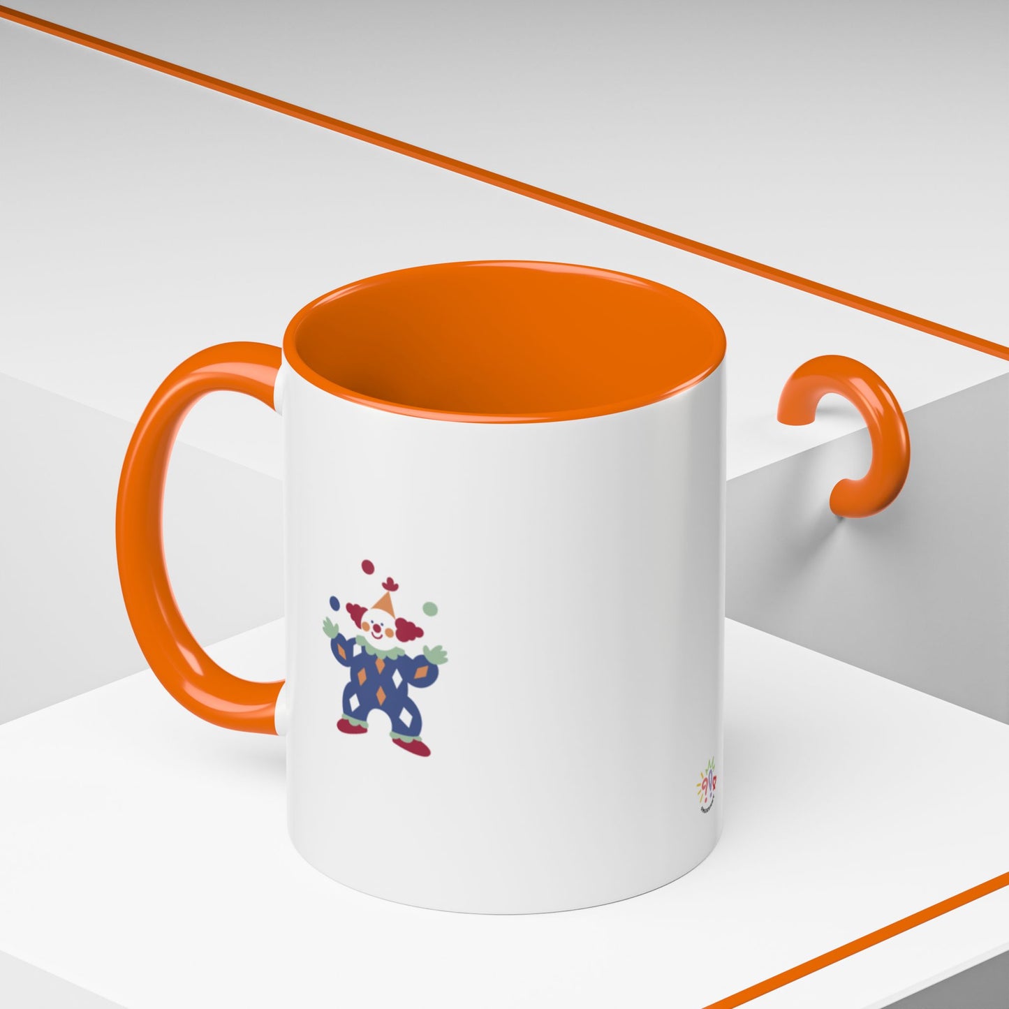 "Sorry, I Don't Speak Clown." Mug with Accent Colors