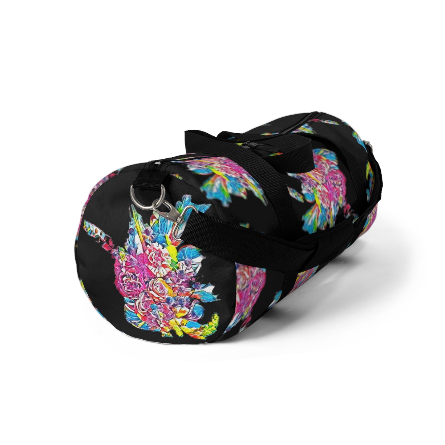 Bouqet at Midnight - Floral Duffel Bag