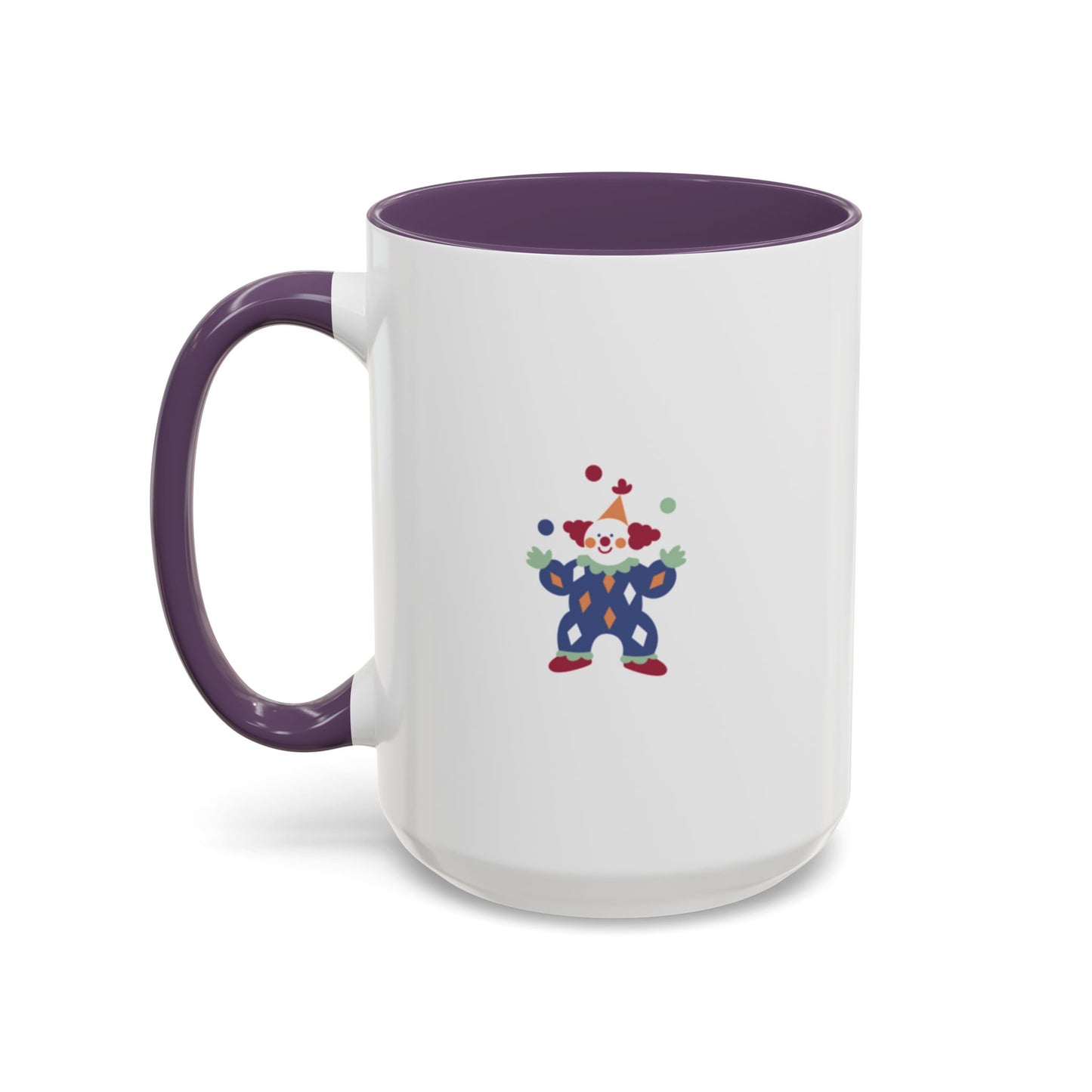 "Sorry, I Don't Speak Clown." Mug with Accent Colors
