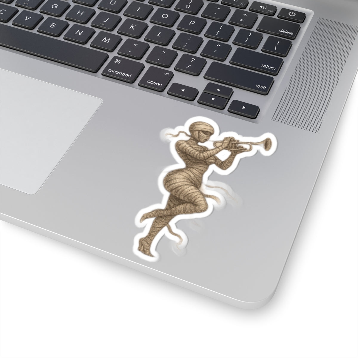It's a Wrap - Mummy Trumpeter Vinyl Sticker