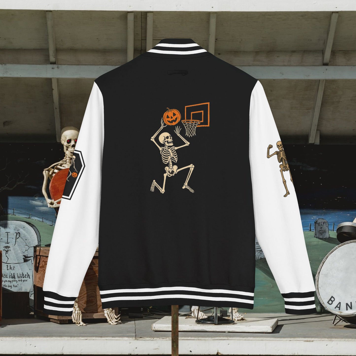 Graveyard Grit - Heavyweight Letterman Jacket