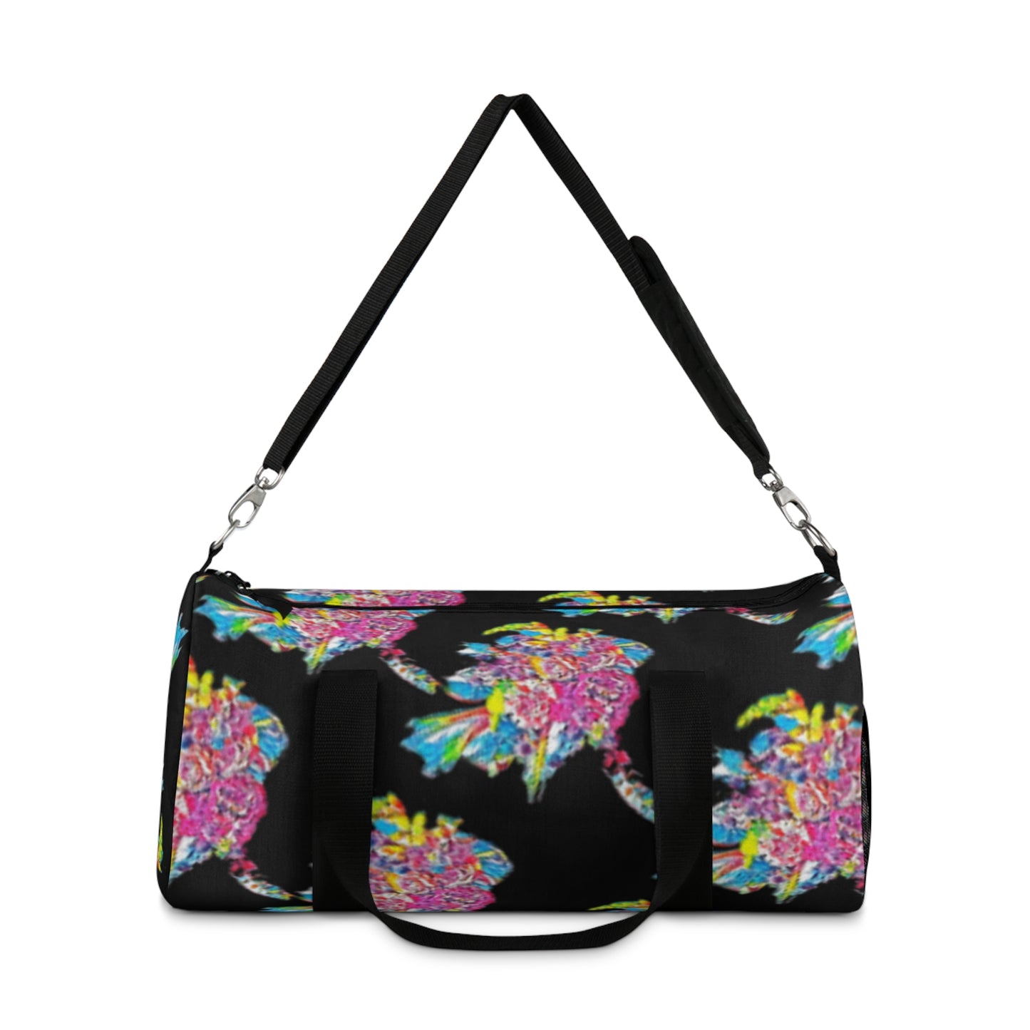 Bouqet at Midnight - Floral Duffel Bag