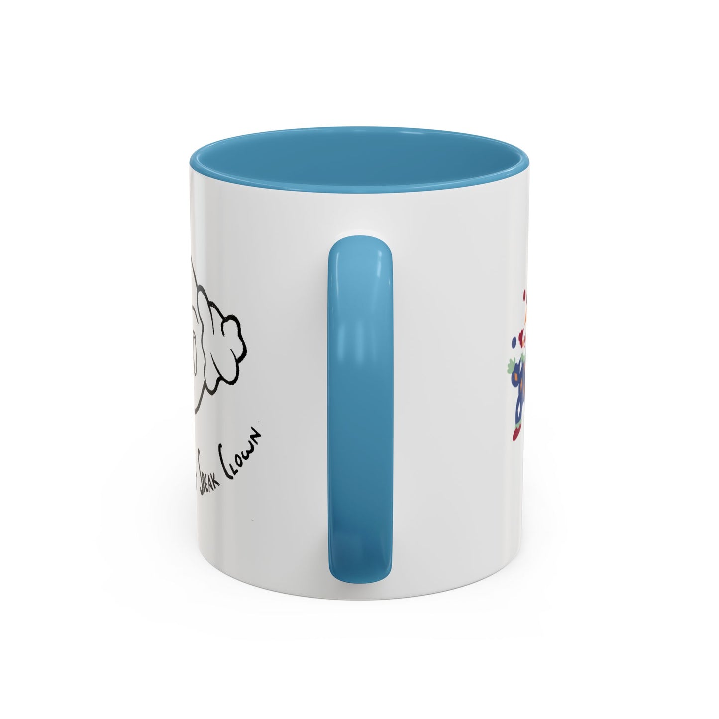 "Sorry, I Don't Speak Clown." Mug with Accent Colors