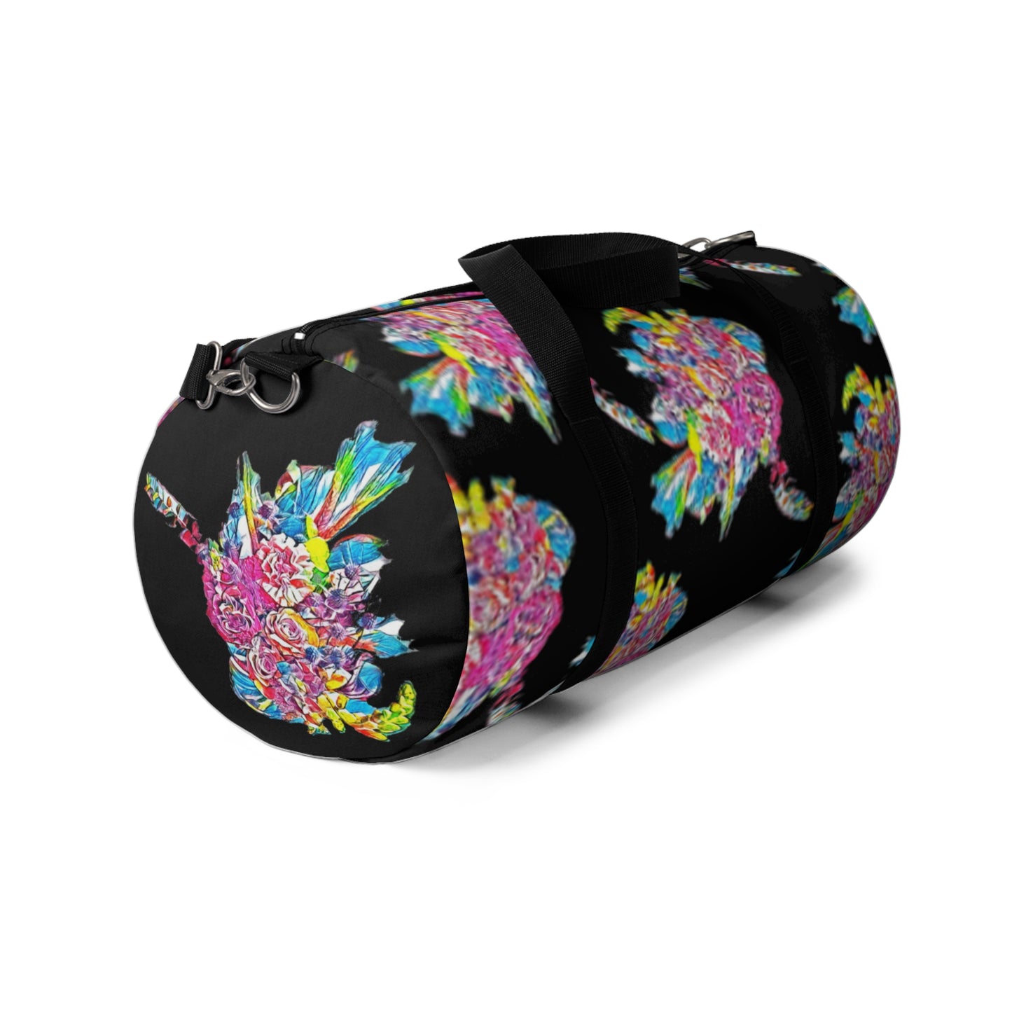 Bouqet at Midnight - Floral Duffel Bag