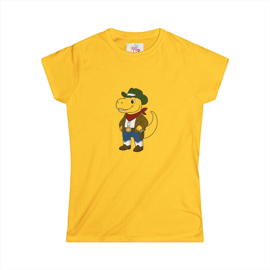 Howdysaurus Rex - Women's Dino Cowboy Tee