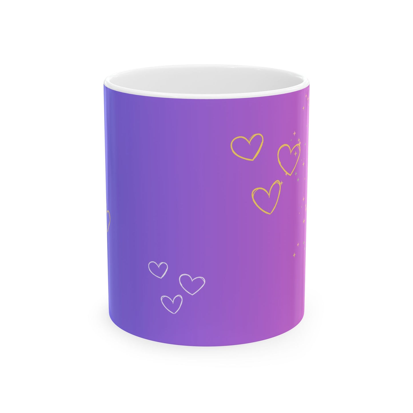Dreamy Hearts Ceramic Mug, (11oz, 15oz)