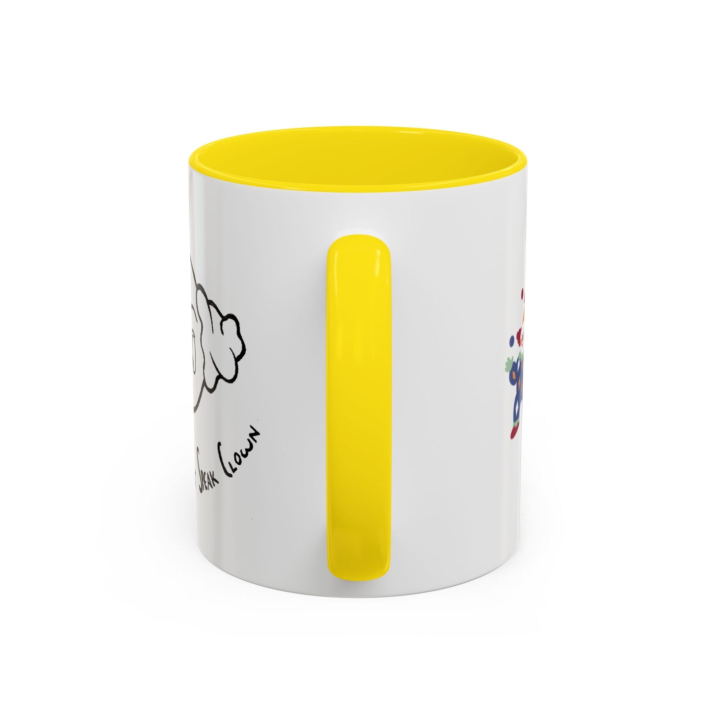 "Sorry, I Don't Speak Clown." Mug with Accent Colors