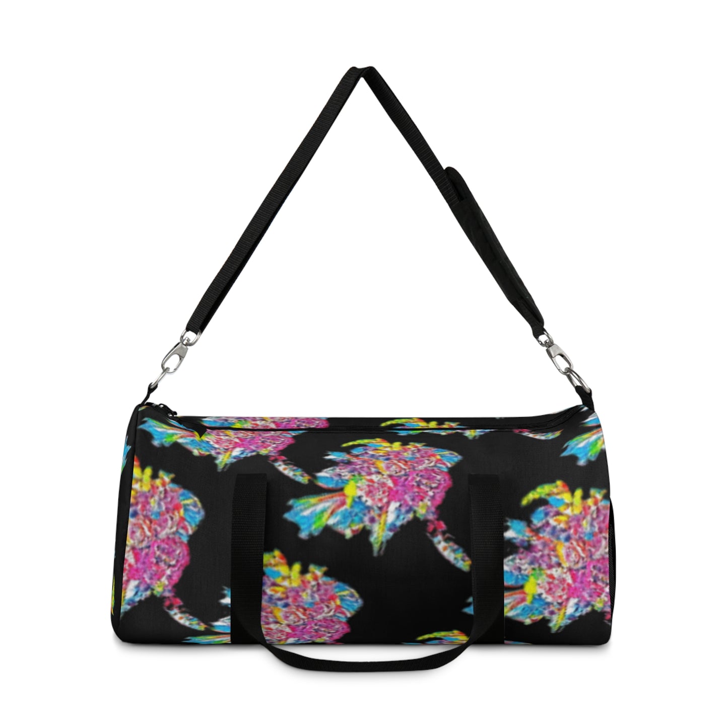 Bouqet at Midnight - Floral Duffel Bag