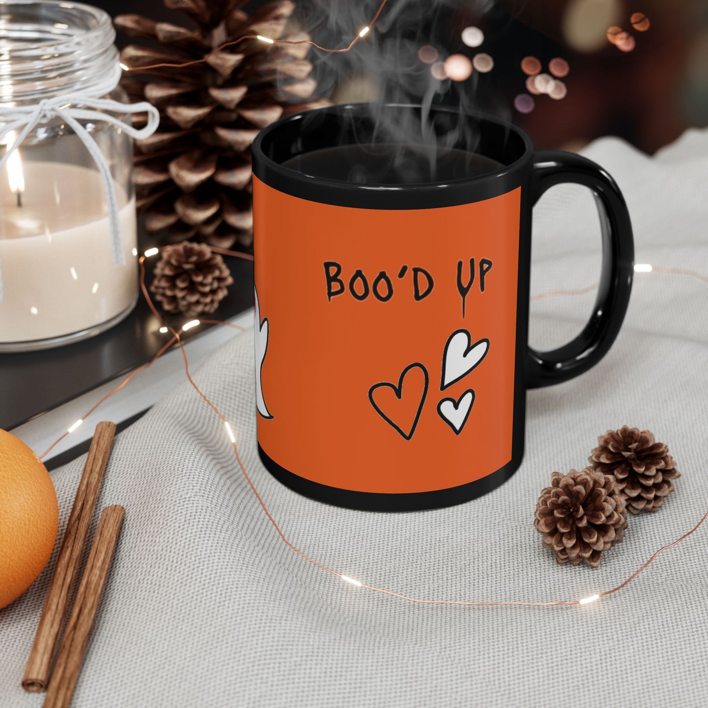 Boo'd Up Mug - Smitten spirits wraparound design(11oz, 15oz)