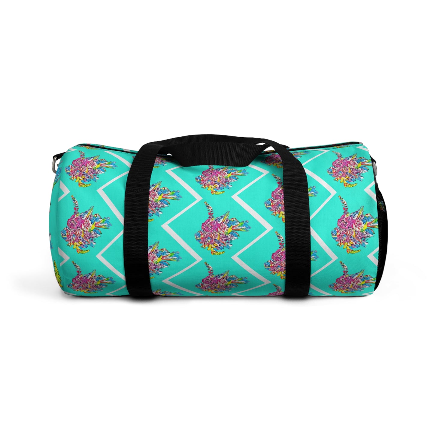 Bouquet in Aquamarine -  Floral Duffel Bag