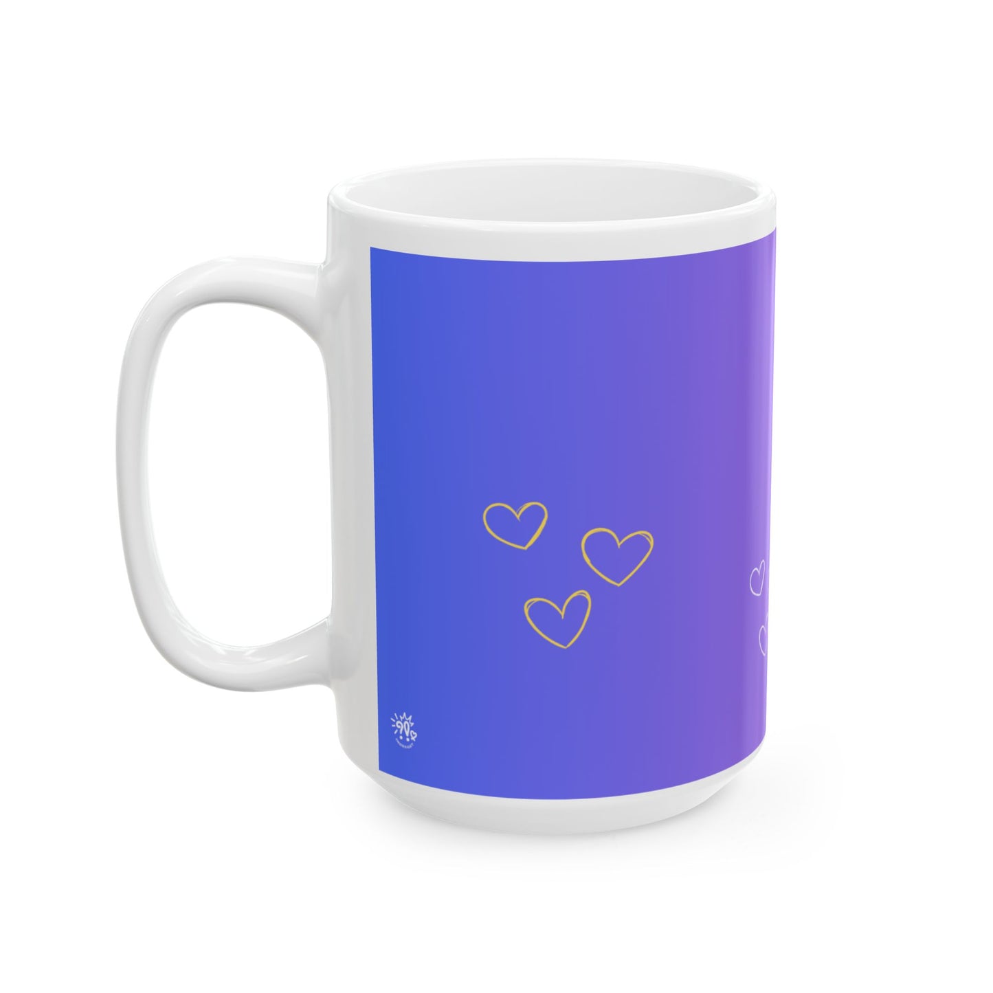 Dreamy Hearts Ceramic Mug, (11oz, 15oz)