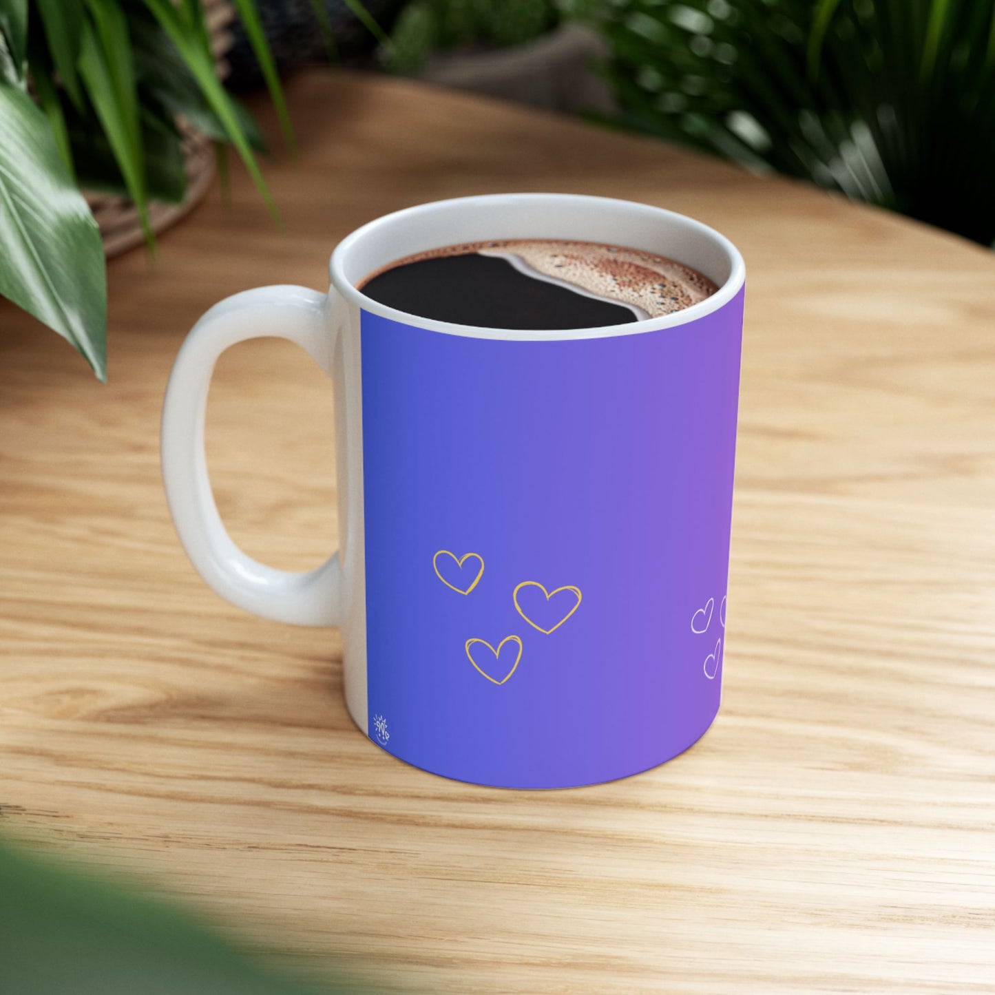 Dreamy Hearts Ceramic Mug, (11oz, 15oz)